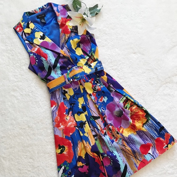 Spense Dresses & Skirts - SPENSE Belted Dress Vintage Inspired Size 10